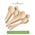 DISPOSABLE WOODEN SPOON 175MM
